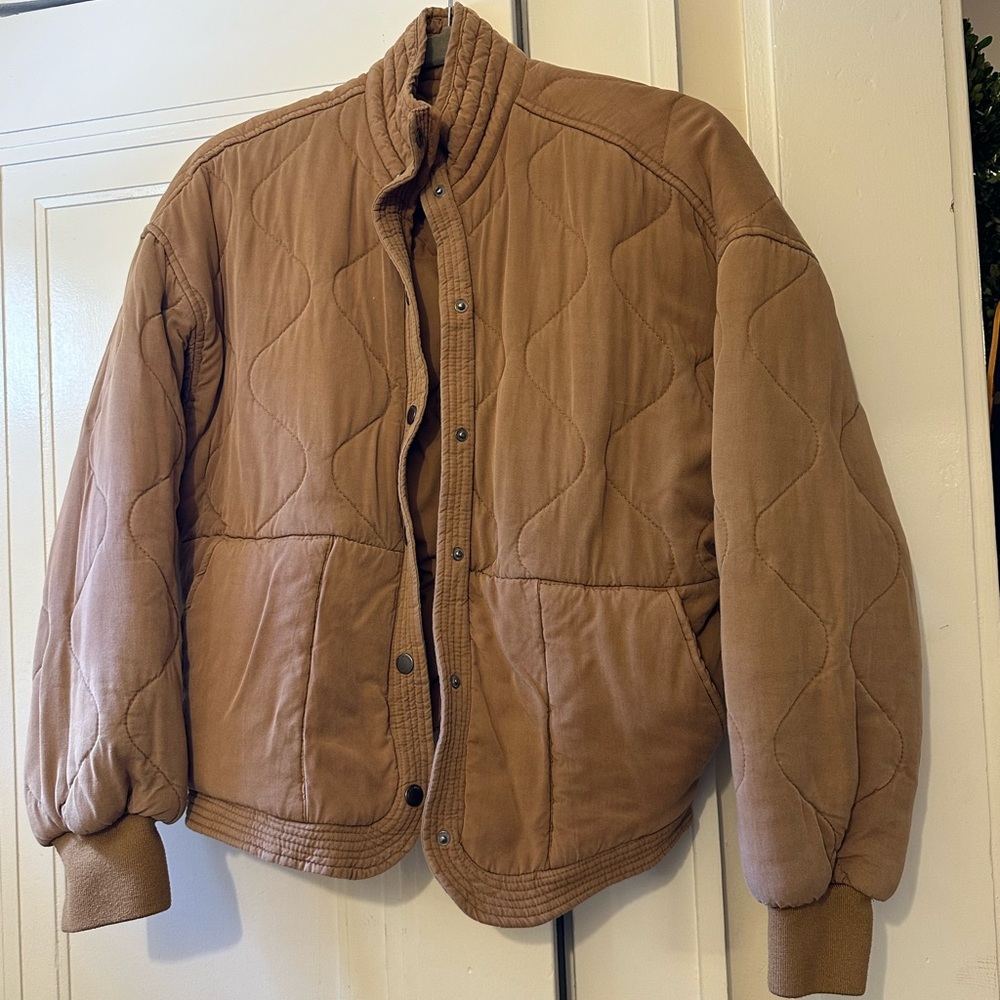 Blank NYC Bomber Jacket Brown Size XS